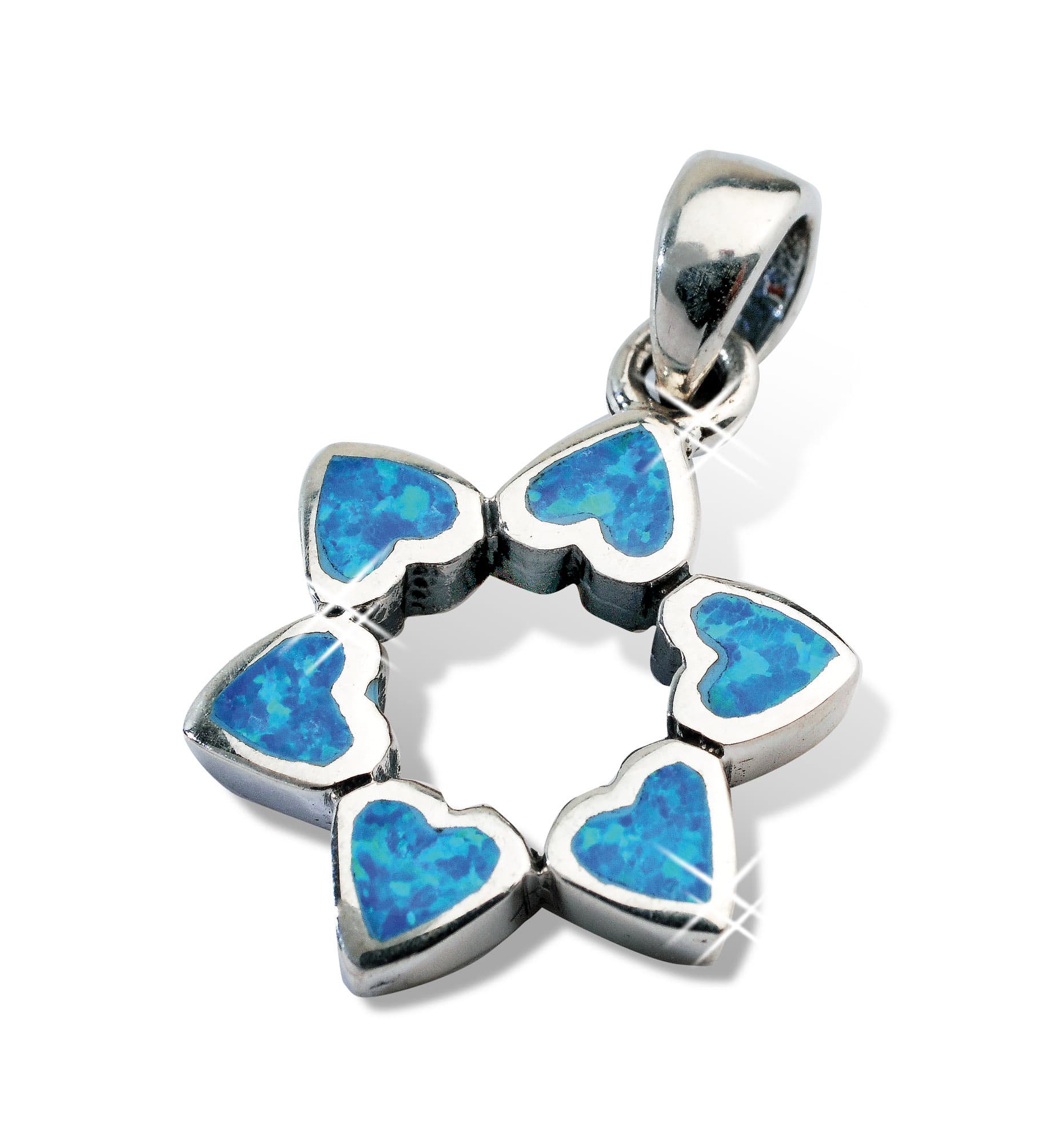 Hanger Davidster in 6 hartjes