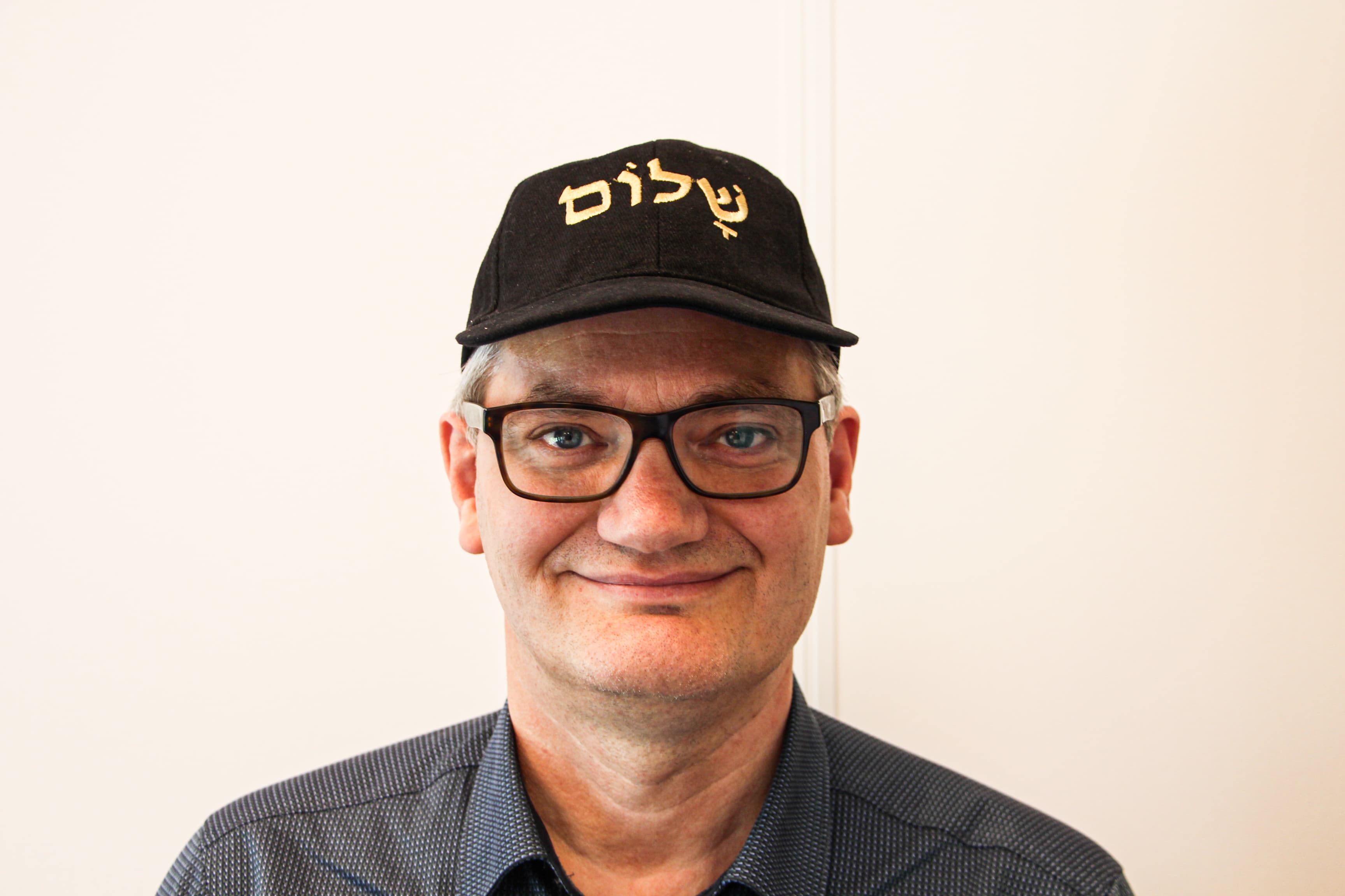 Baseball cap shalom, zwart