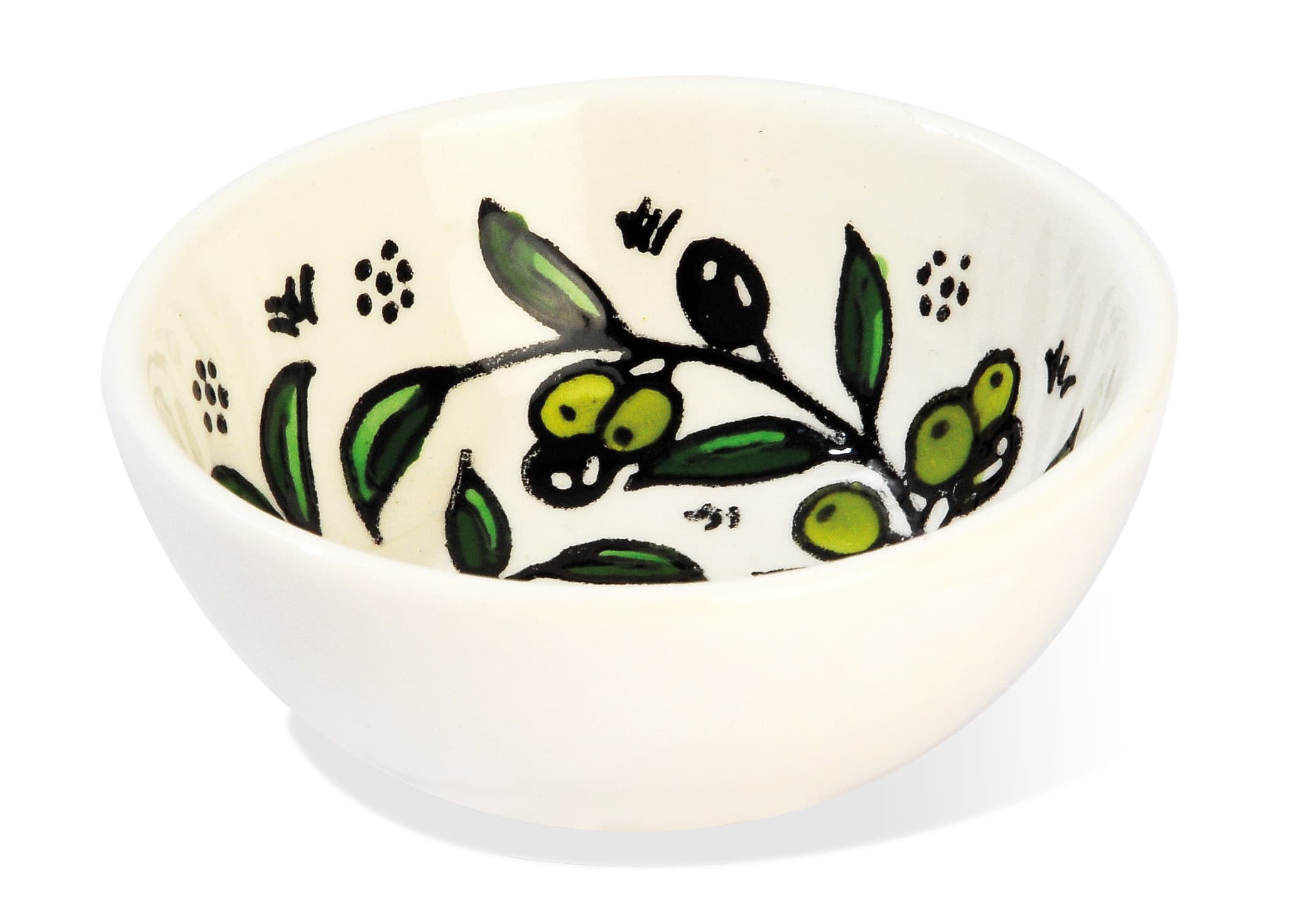 Keramiek kommetje olijf