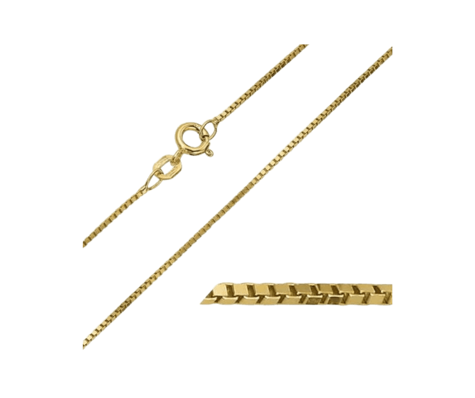 Verguld zilveren Venetiaans collier 40cm