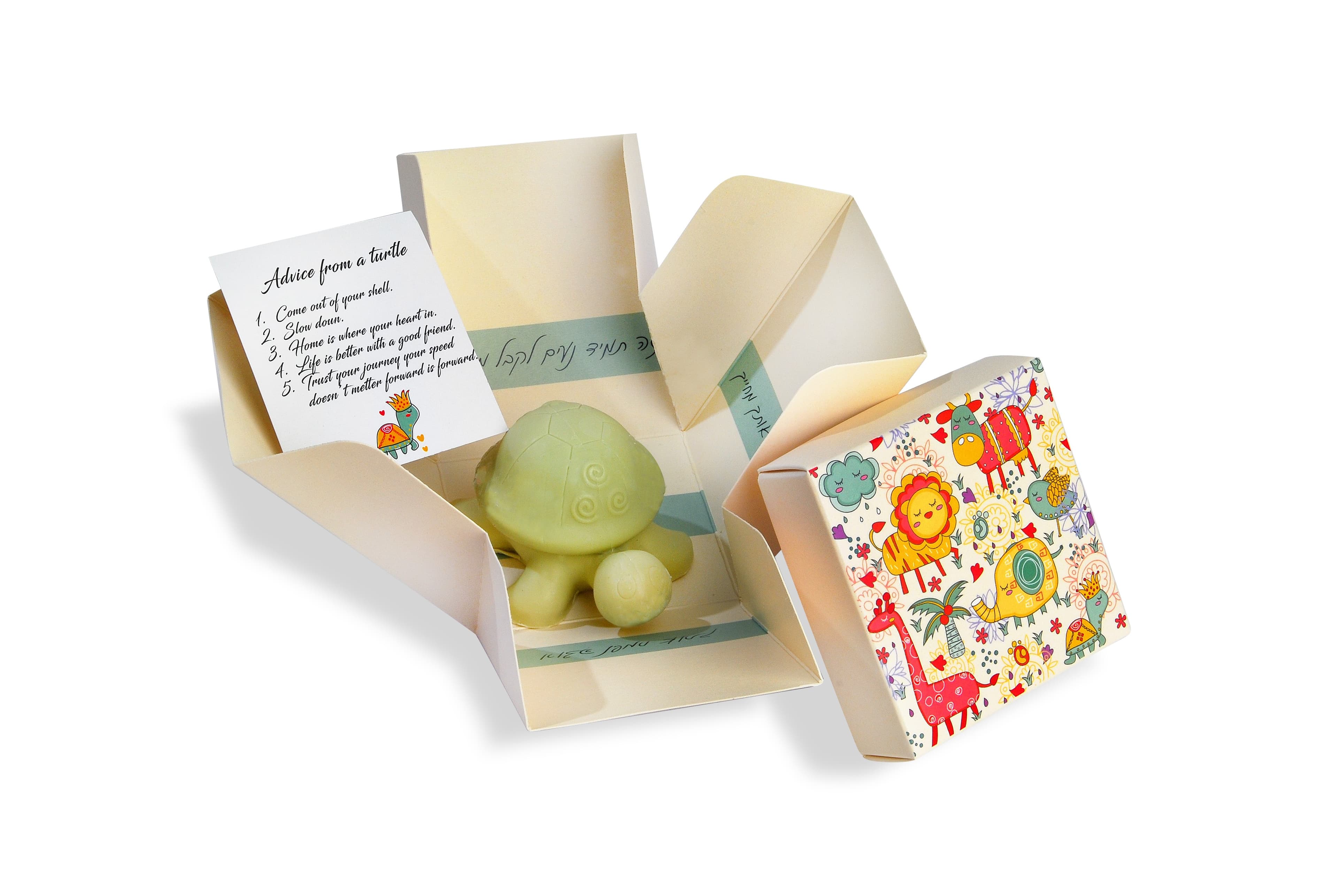 Cadeauzeep schildpad in geschenkdoos