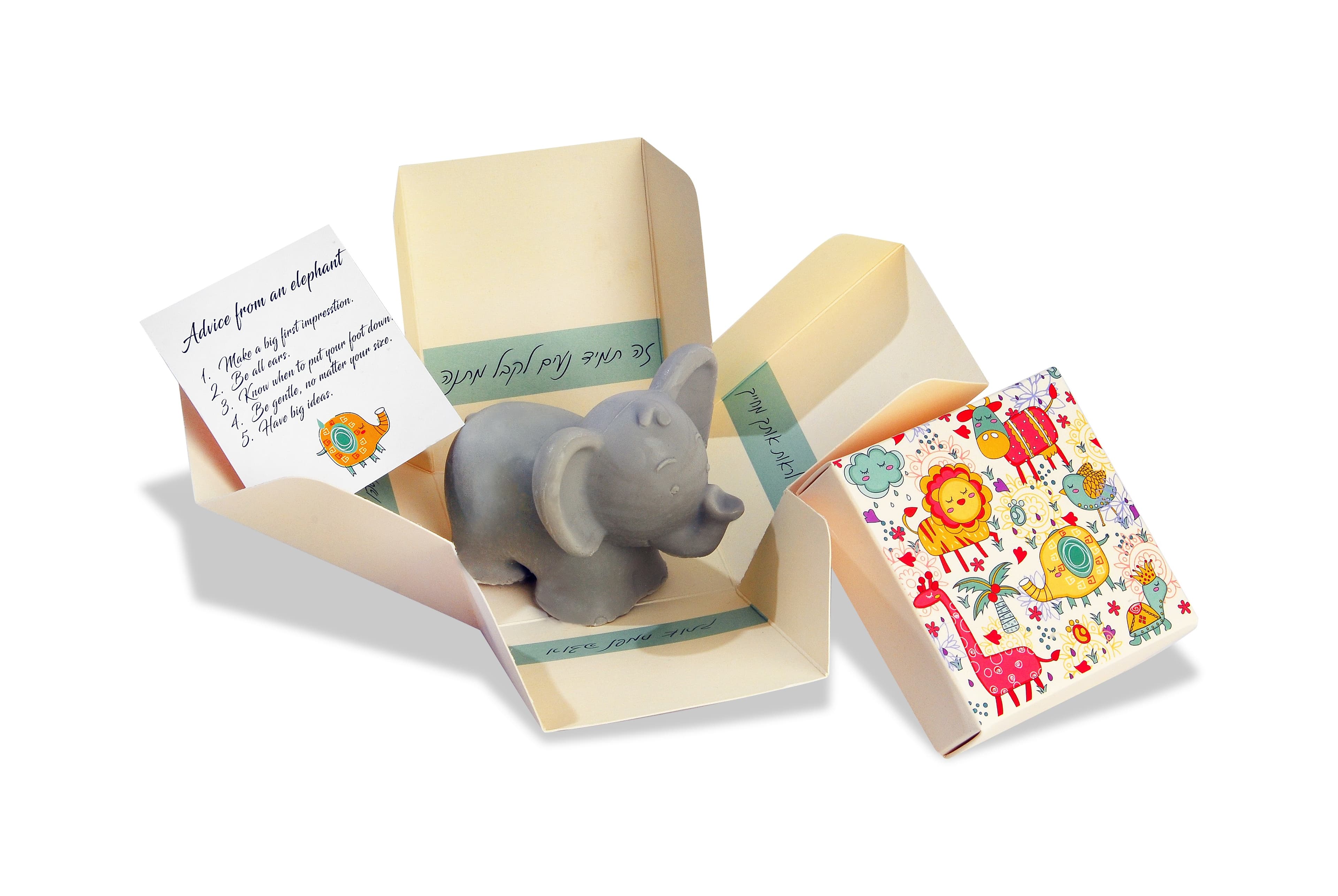 Cadeauzeep olifant in geschenkdoos