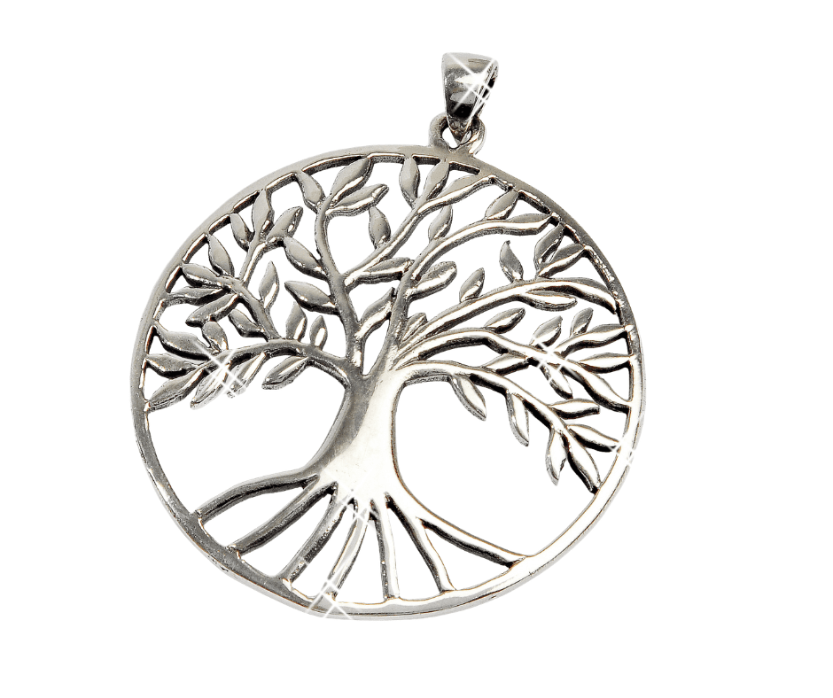 Zilveren hanger levensboom - product image
