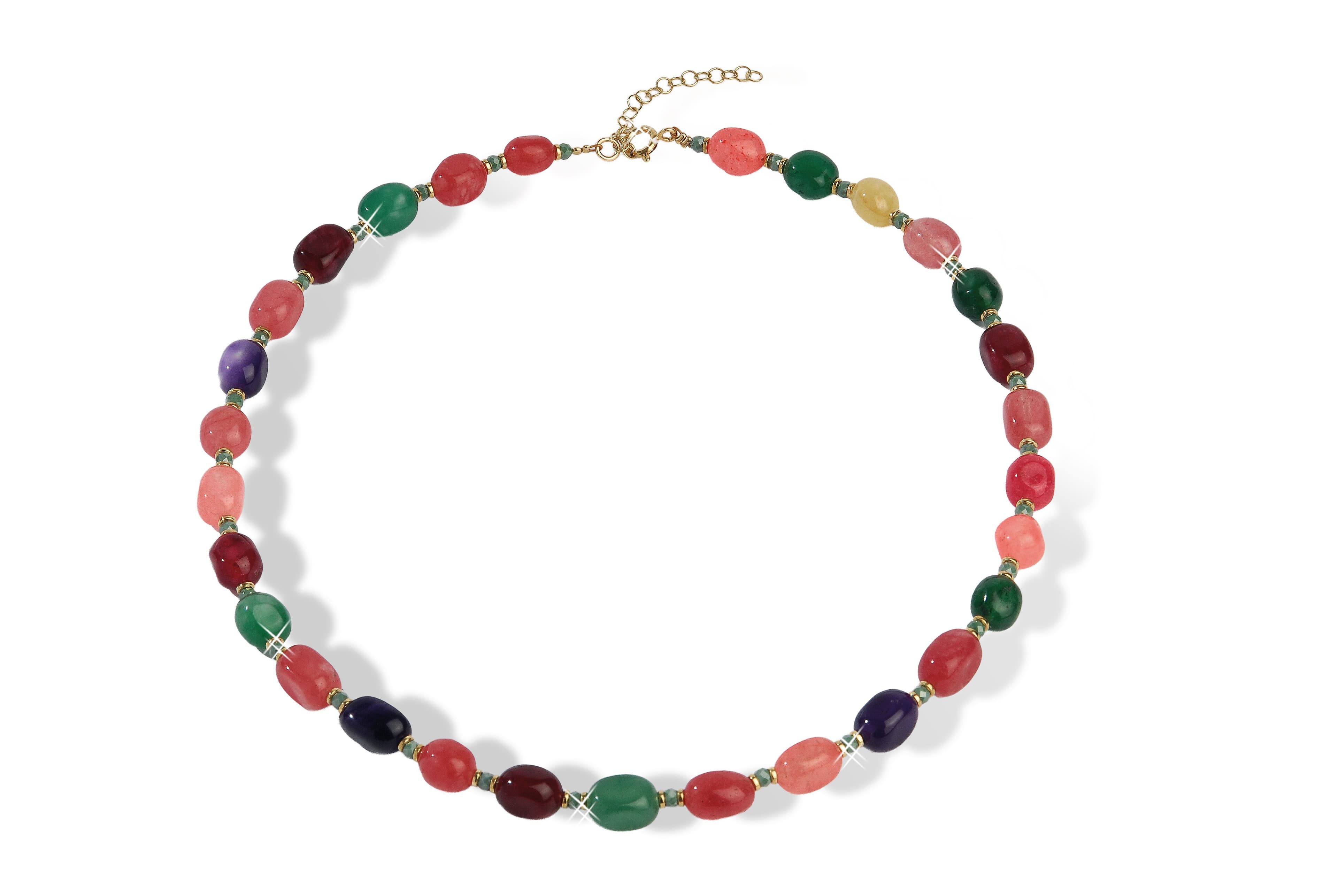 Ketting gekleurde agaat - product image