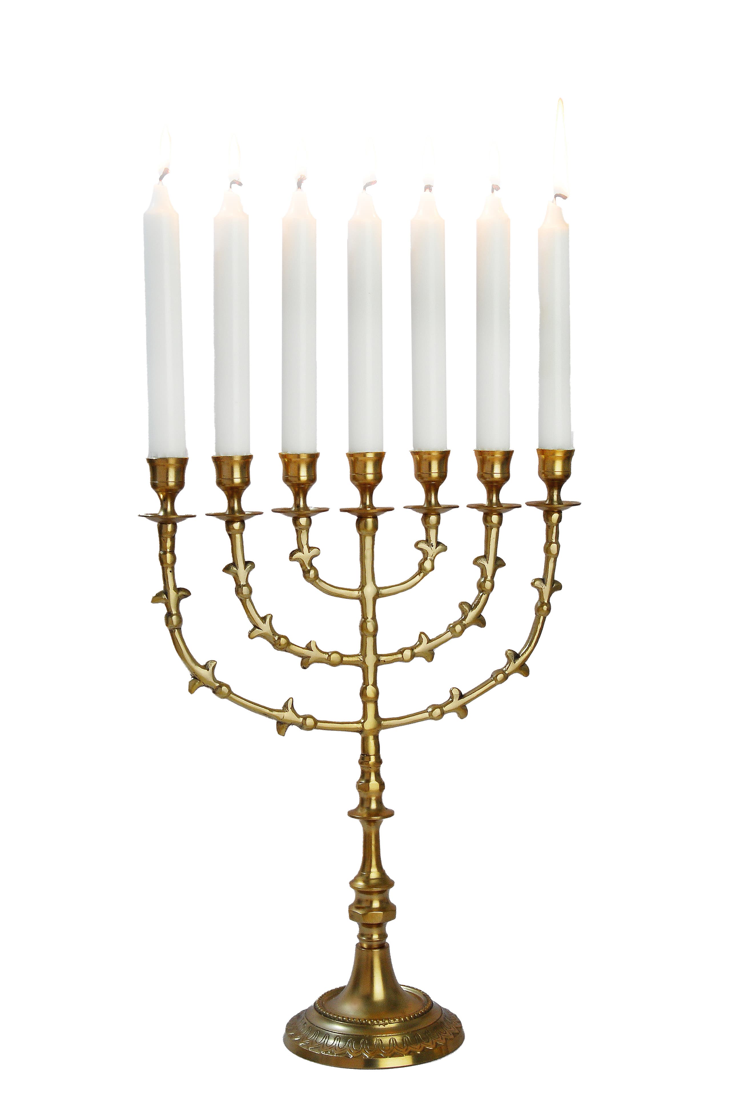 Koperen menora 39cm mat - product image